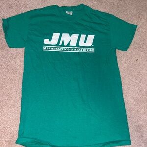 green jmu james madison university mathematics and statistics tshirt